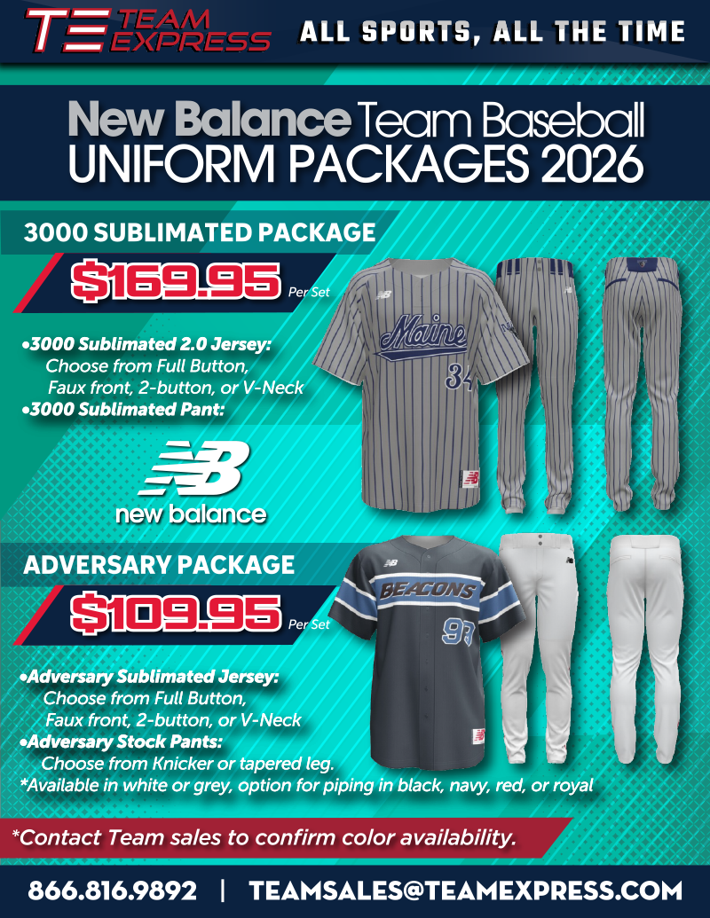 New Balance Team Baseball 2026 Uniform Packages