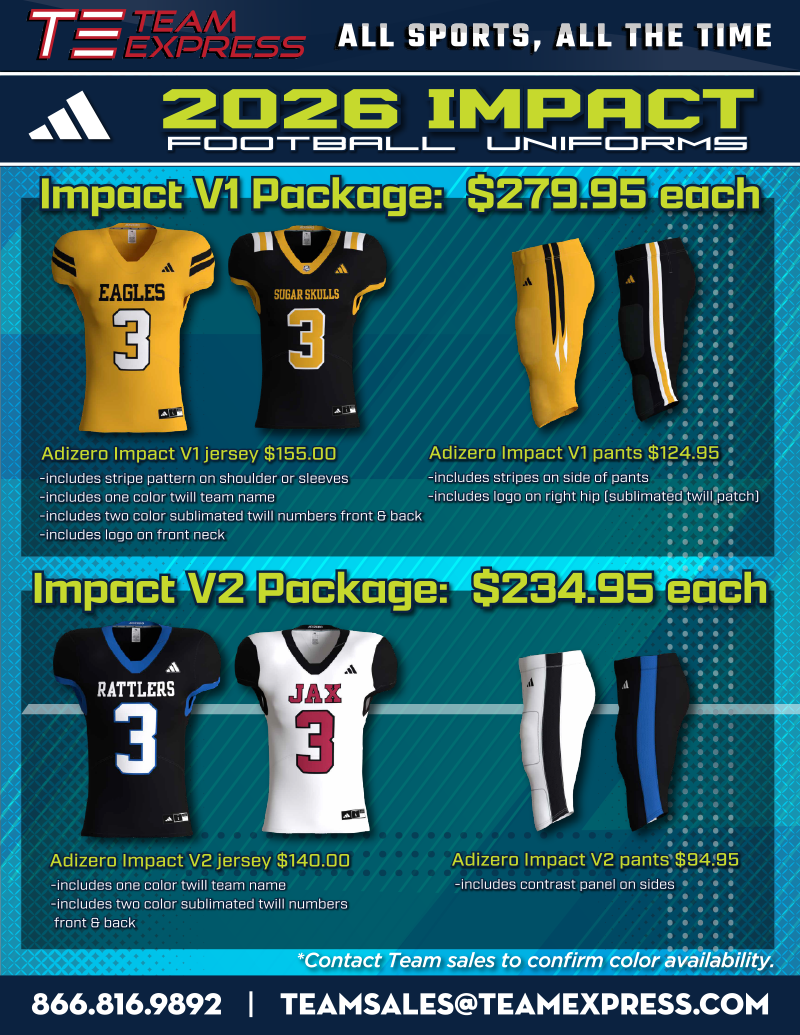 2026 Impact Football Uniforms