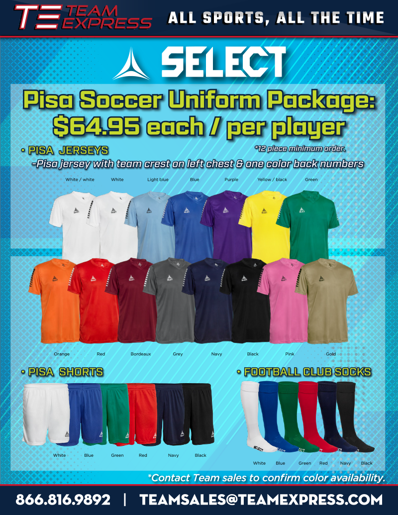 Select Pisa Soccer Uniform Package